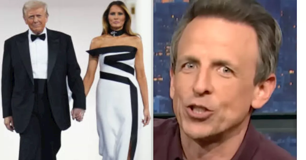 Seth Meyers Says Trump 'Had To Do That Thing' Melania Likes On Their Anniversary