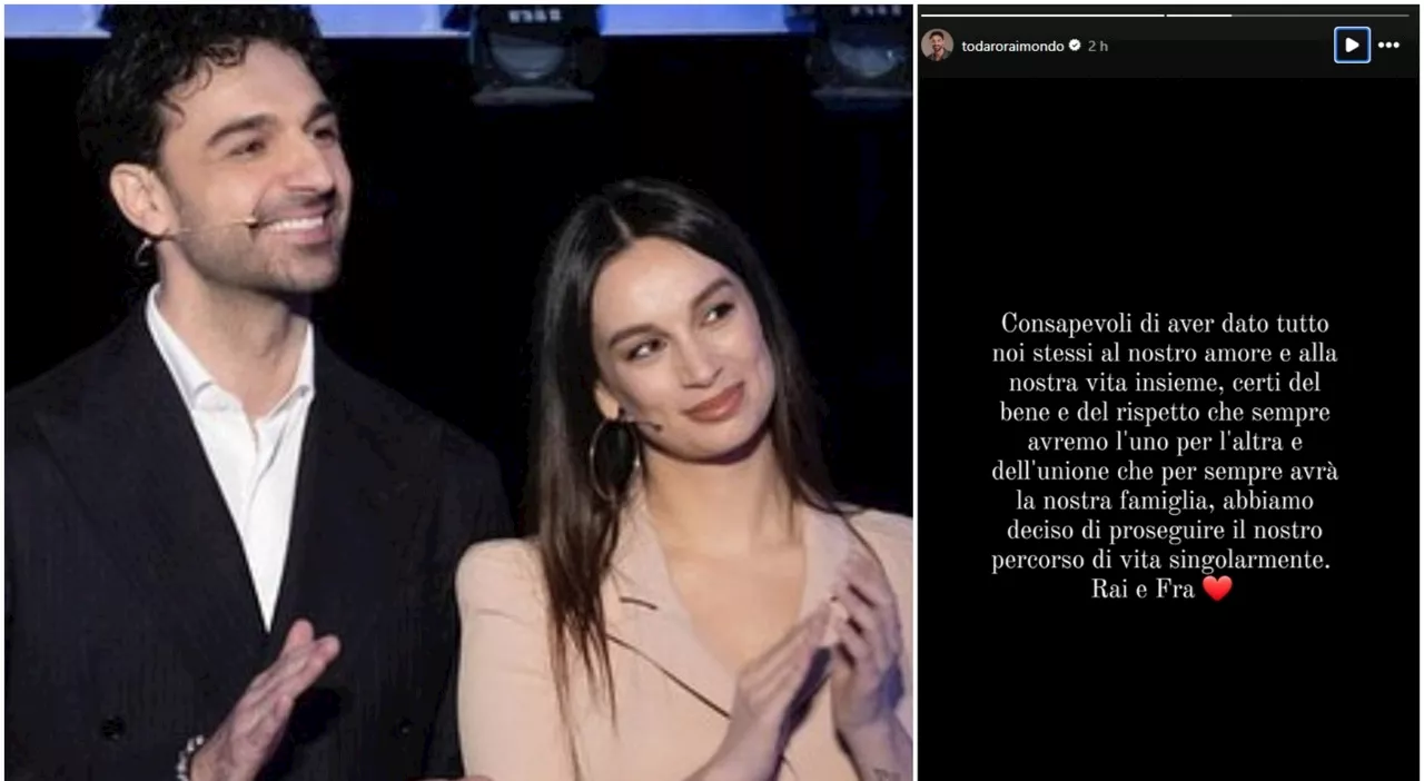 Raimondo Todaro e Francesca Tocca si sono lasciati