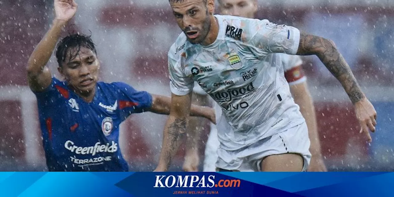 Arema FC vs Persib Bandung 1-1, Tyronne del Pino Memasukkan 2 Gol