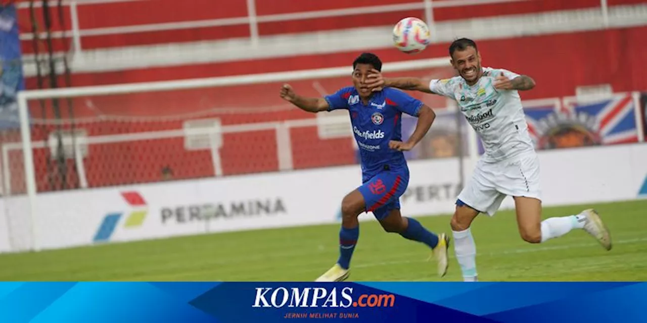 Gol Tyronne Del Pino Membawa Persib Bandung Unggul Atas Arema FC