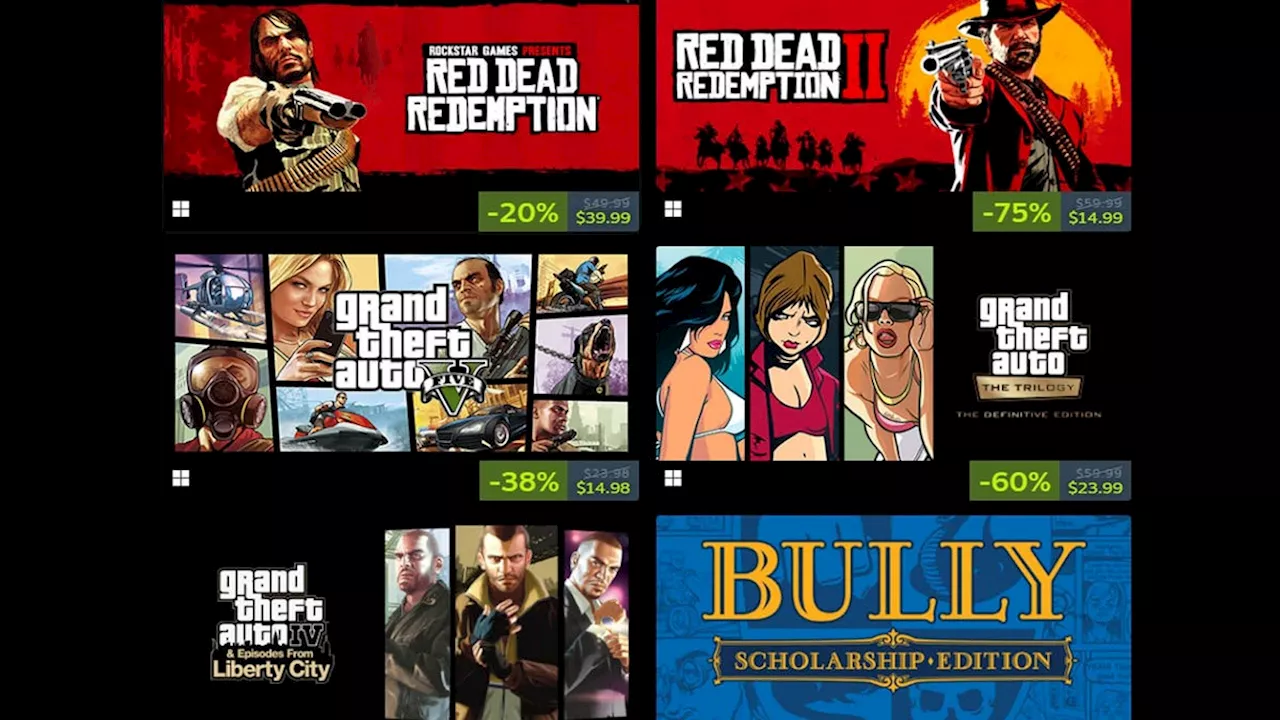 Rockstar's PC Games on Sale at Steam