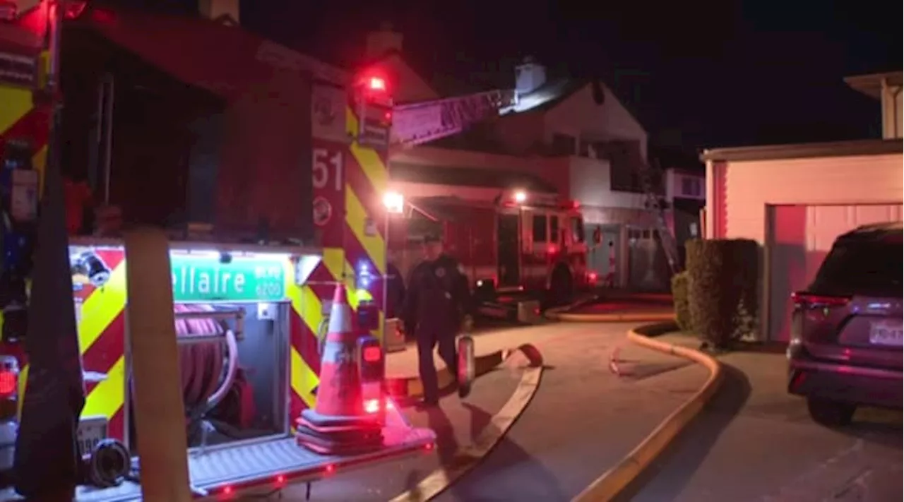 Houston Firefighter Hurt After Falling Through Roof During Galleria Townhome Fire