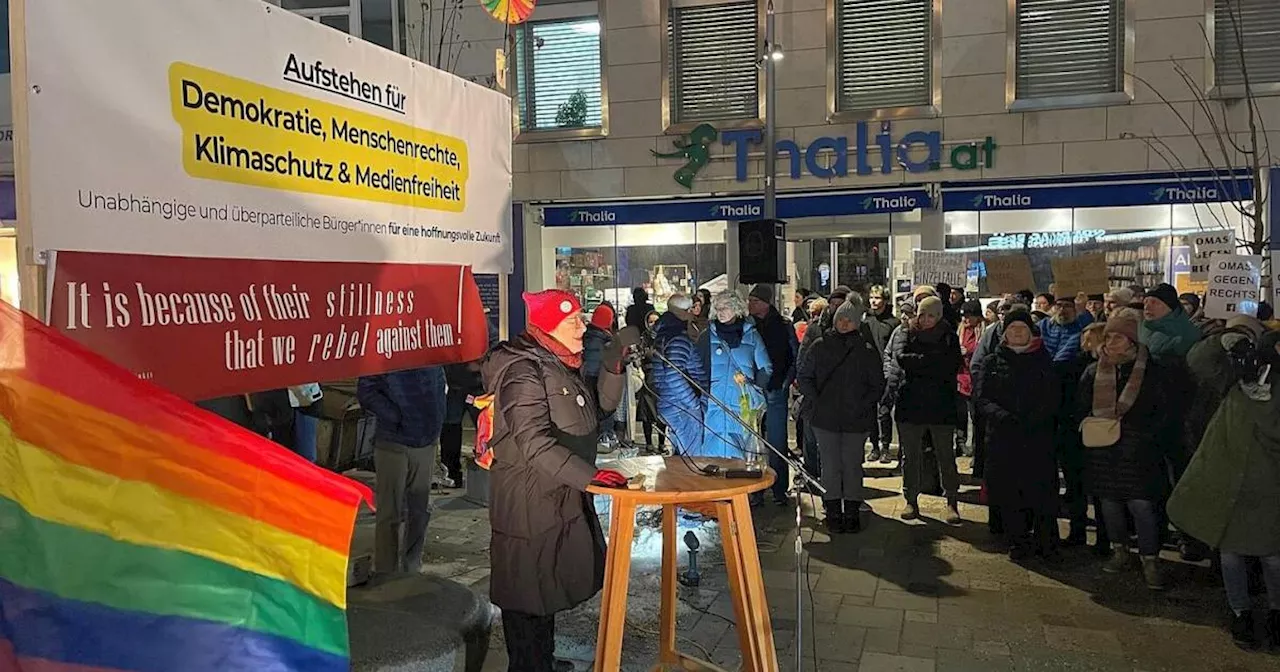 NÖ: Unerwartet viele Teilnehmer bei Demo gegen Rechts