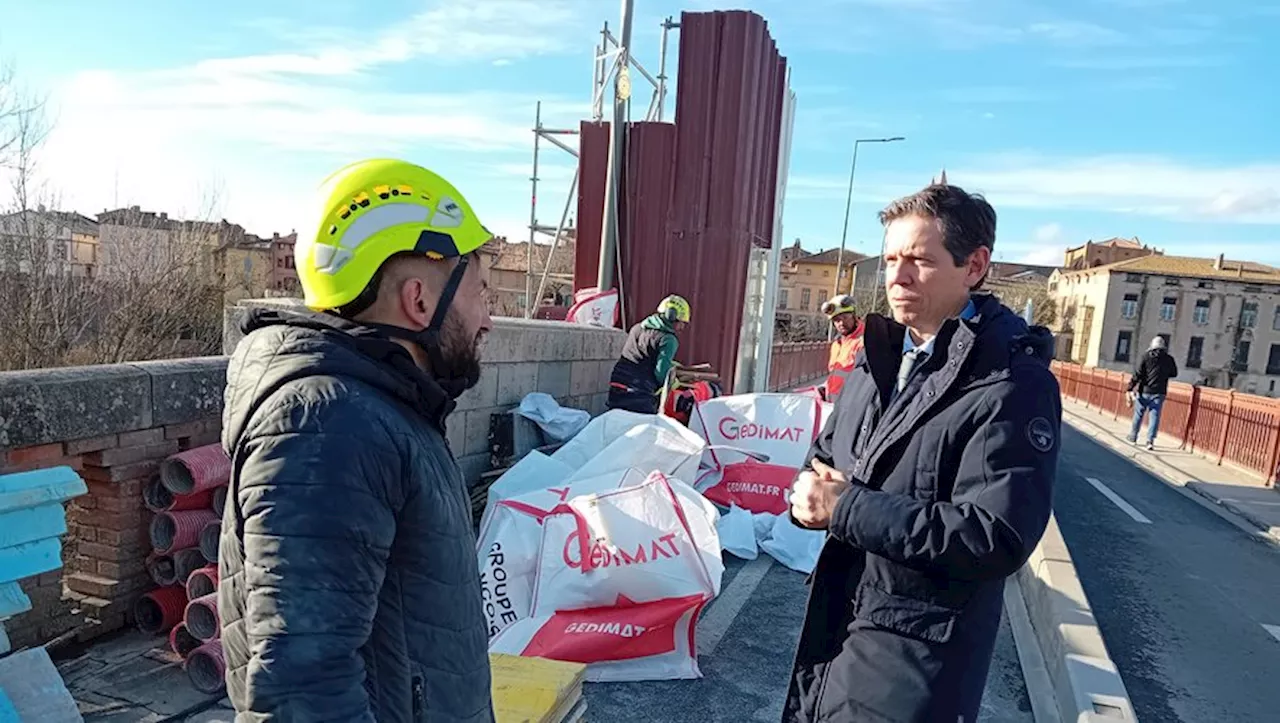 Pont du Gaillacois : La réparation s'achèvera avant la date prévue