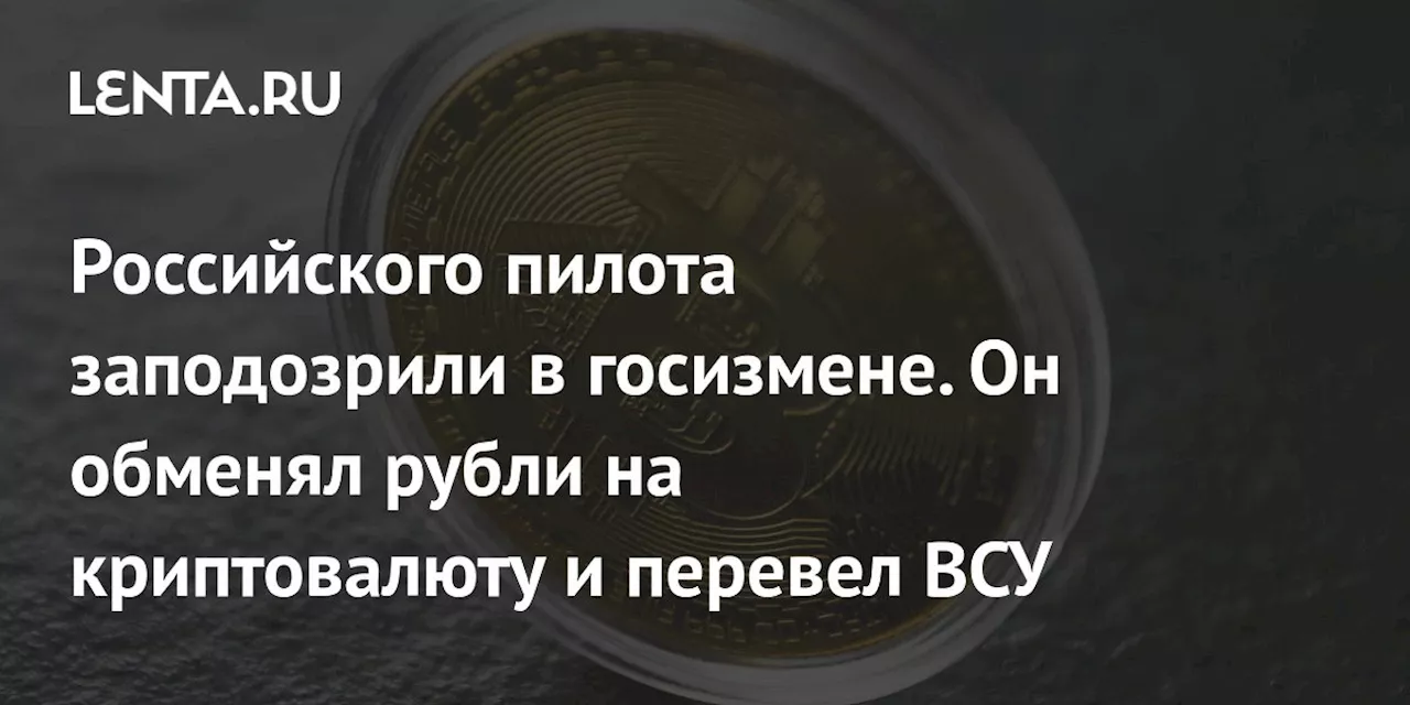 Пилот гражданской авиации задержан по обвинению в государственной измене