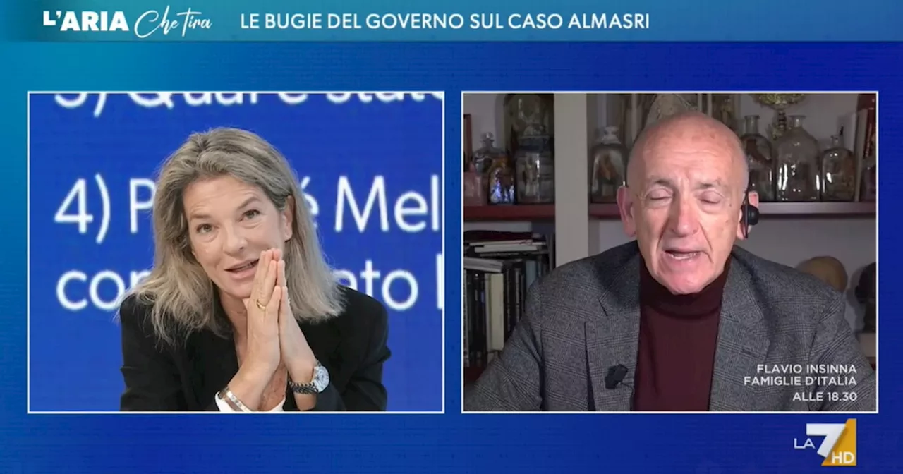 L'aria che tira, Sisto spiana Claudia Fusani: "Teniamo la lingua a posto! Le mie competenze..."