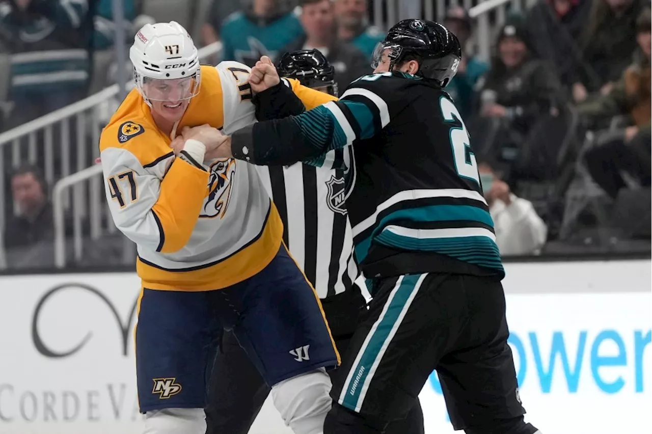 Sharks Come Alive After Slow Start, Fall to Predators