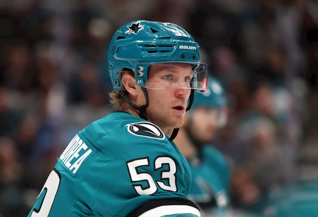 Sharks Place Dellandrea on IR, Recall Sabourin and Practice with White