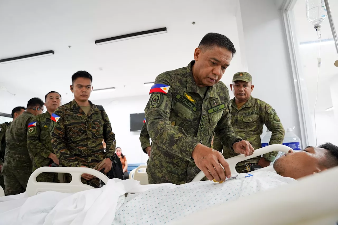 Brawner honors soldiers hurt in Basilan clash