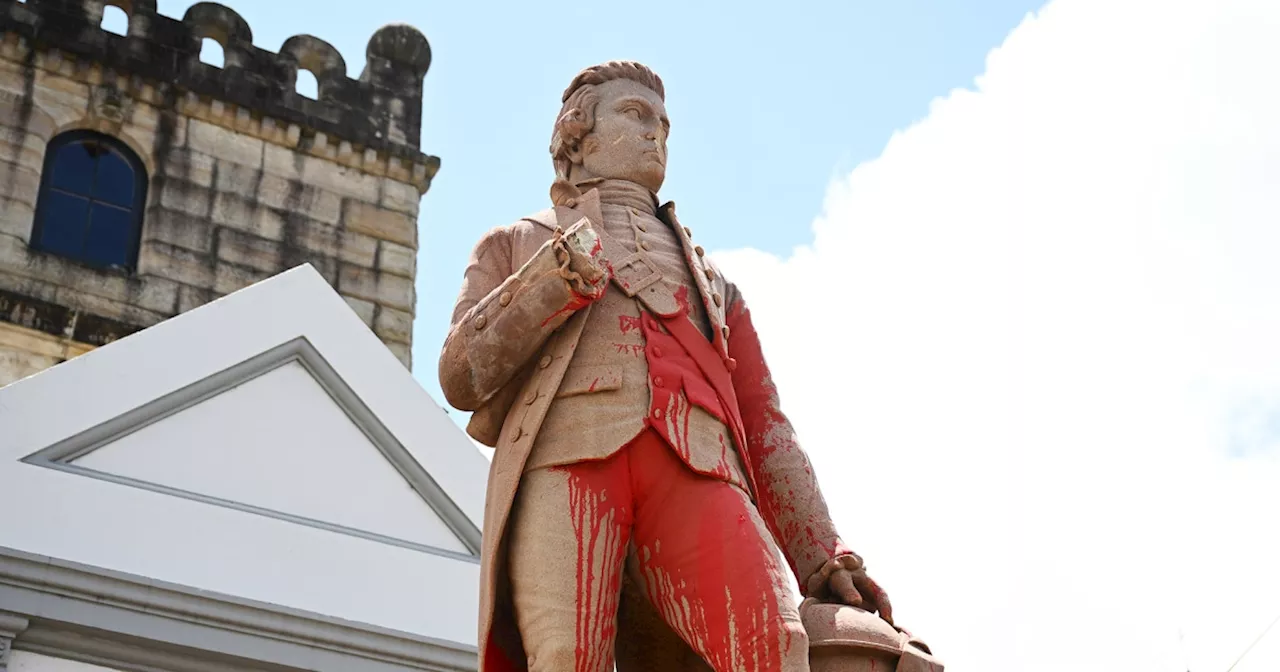 Captain Cook statue in Sydney defaced ahead of Australia’s national day