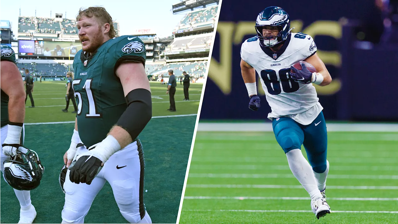 Eagles' Jurgens, Goedert Return to Practice Ahead of NFC Championship