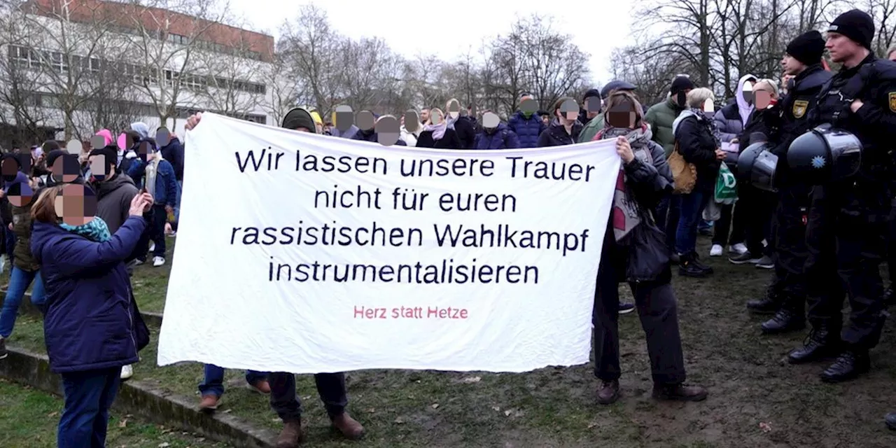 &quot;Herz statt Hetze&quot;: So protestiert Aschaffenburg gegen Faschist H&ouml;cke und die AfD