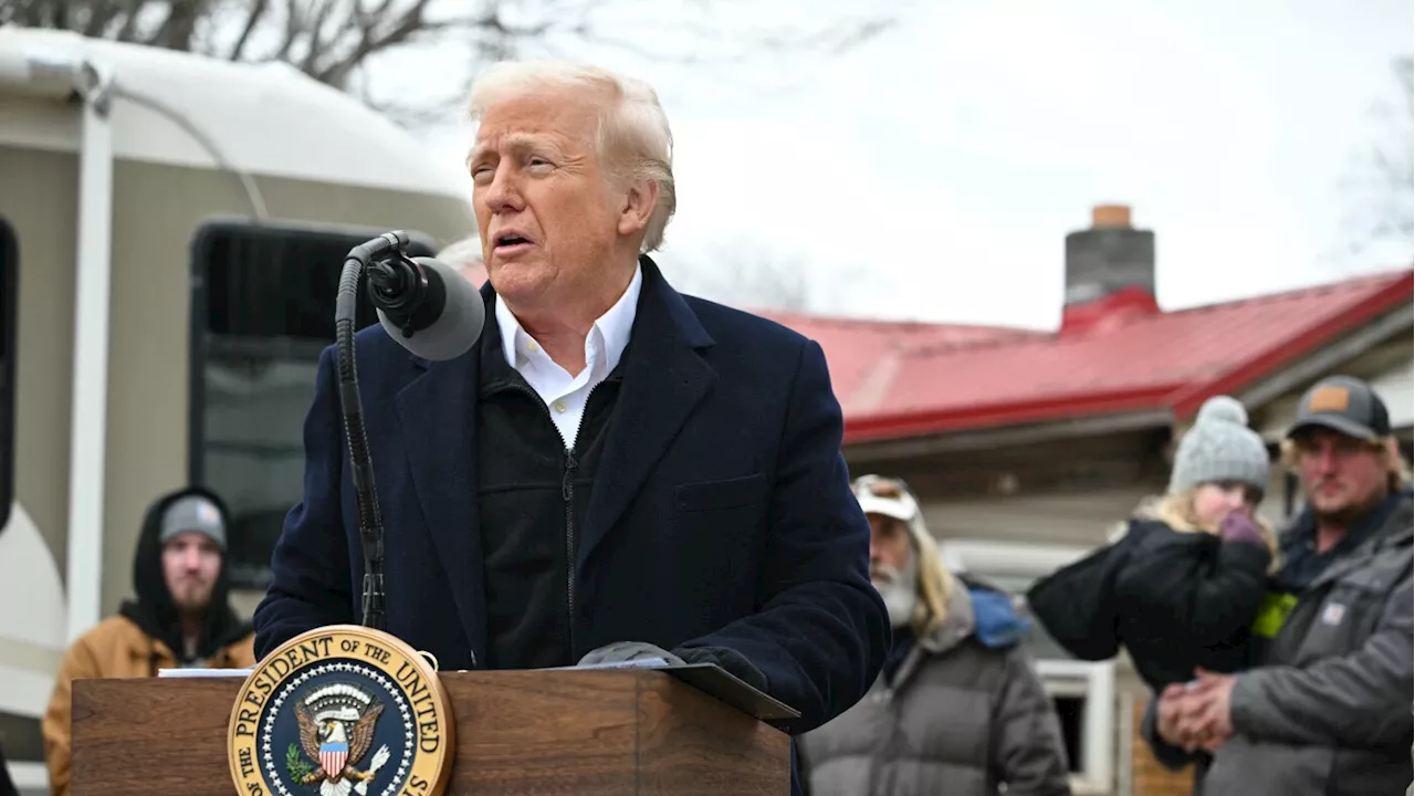 Trump Visits Disaster-Hit Areas, Vows FEMA Overhaul