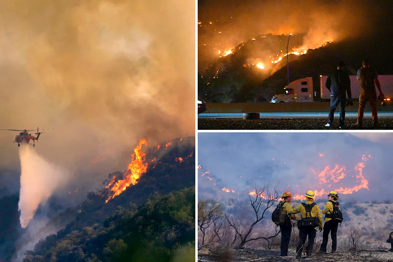 Two Wildfires Threaten Southern California Communities