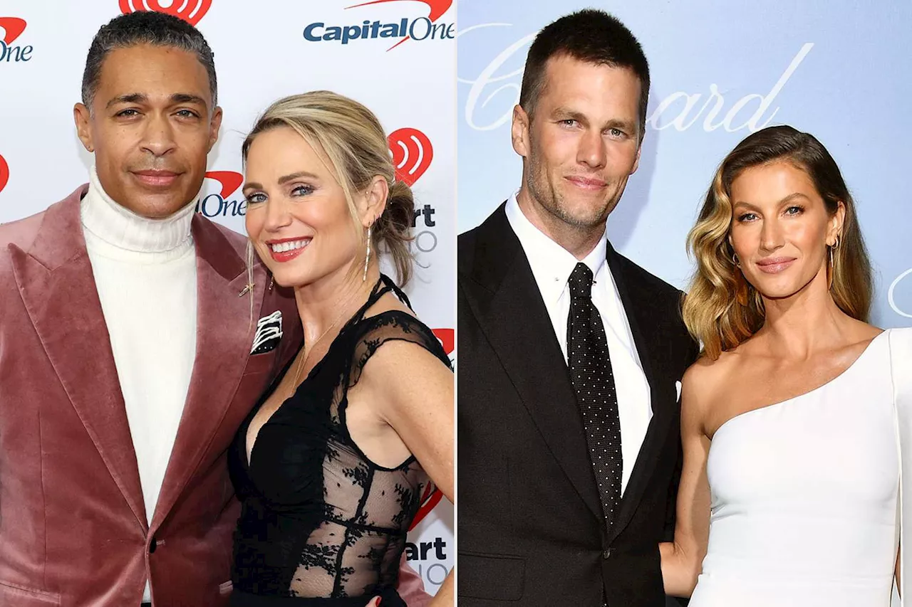 Amy Robach and T.J. Holmes Followed Tom Brady and Gisele Bündchen's Divorce Model