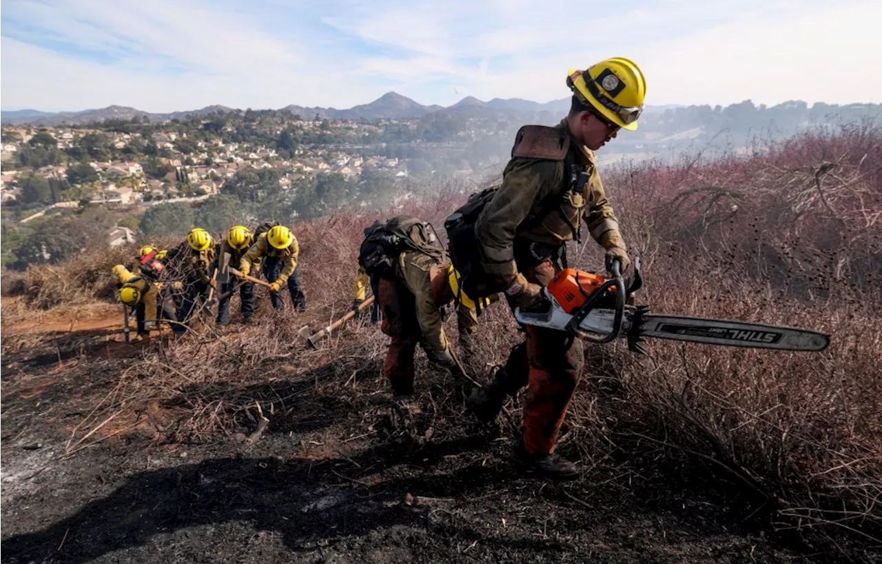 Brushfire Engulfs Rancho Bernardo Hillside, Prompting Evacuations