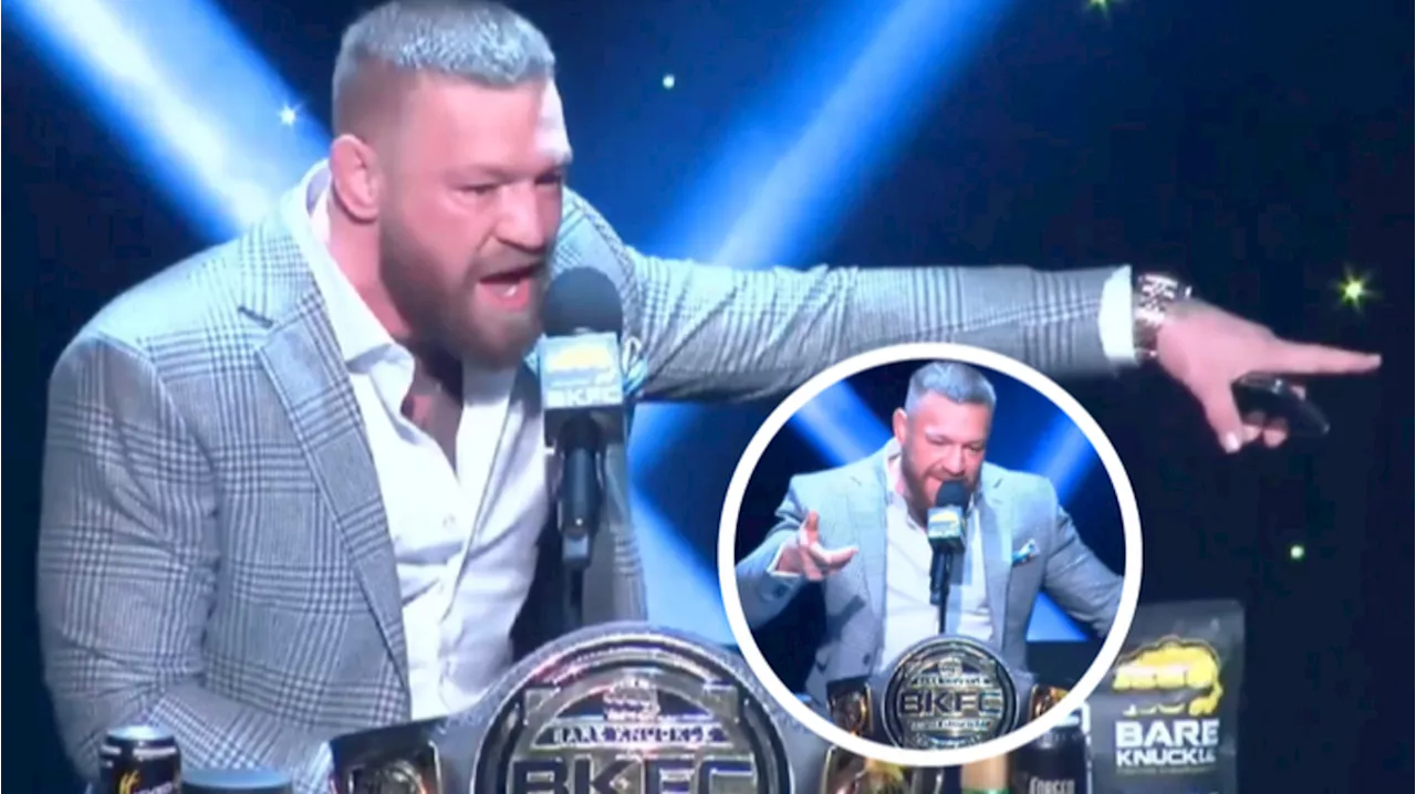 Conor McGregor's Dramatic BKFC KnuckleMania 5 Press Conference Appearance Baffles Fans