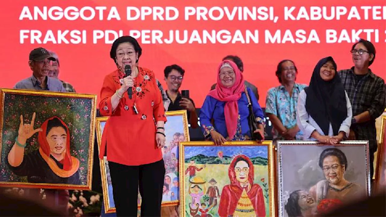 Canda Megawati saat Disebut Kurator Lukisan: Pasti Ada yang Mau Ambil Kursi Ketum