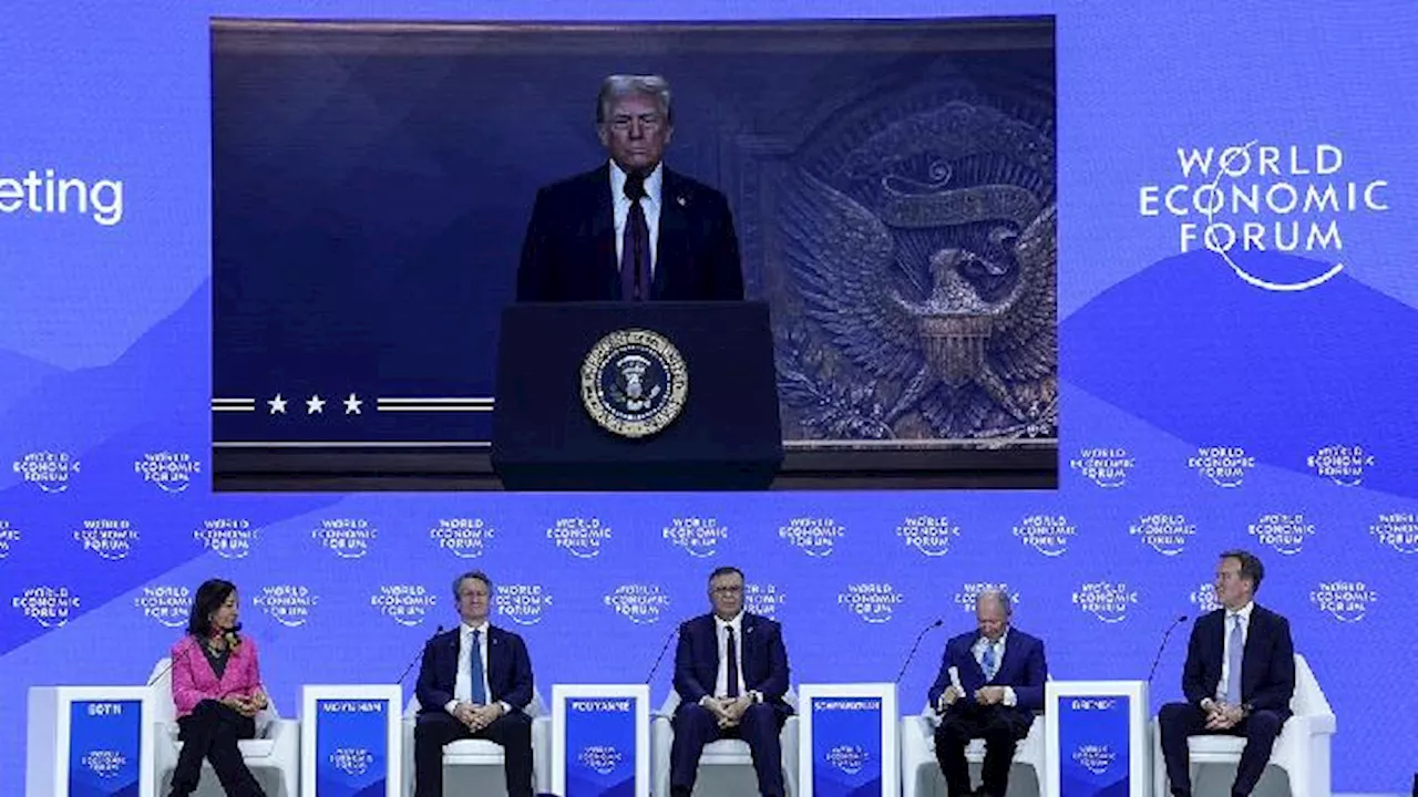 Trump Pidato di Forum Ekonomi Dunia Davos Secara Virtual