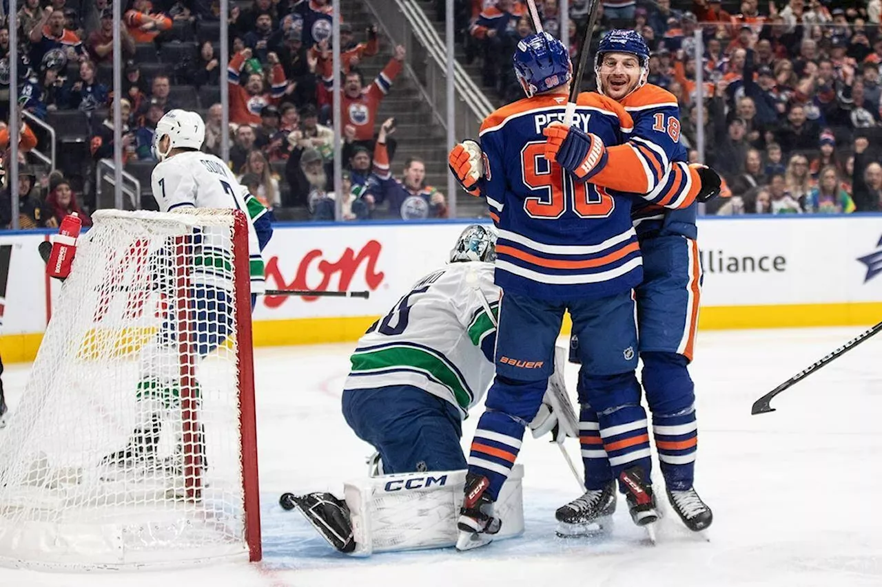 Hyman, Draisaitl Power Oilers Past Canucks in Rematch