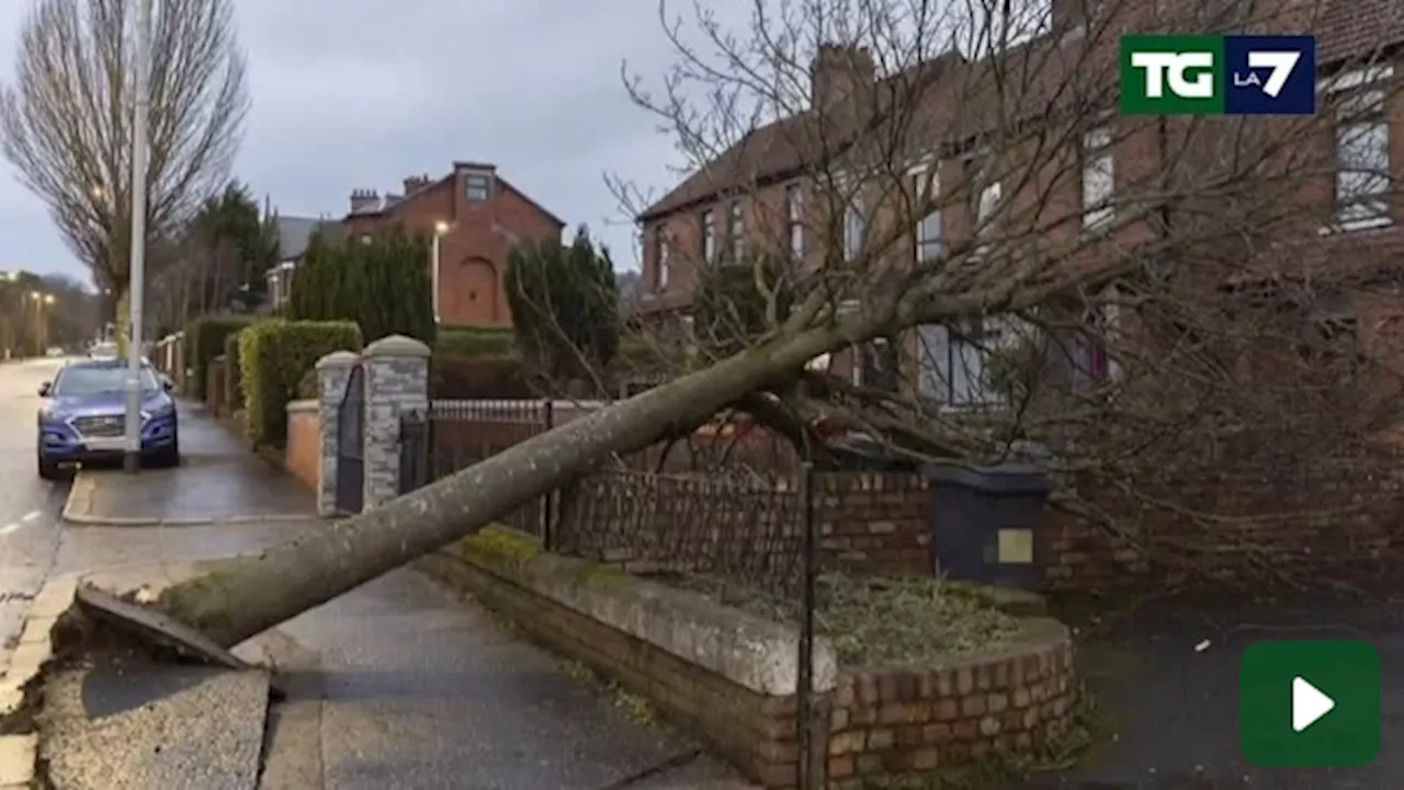 Tempesta Eowyn: venti record in Irlanda e Scozia, migliaia senza elettricità