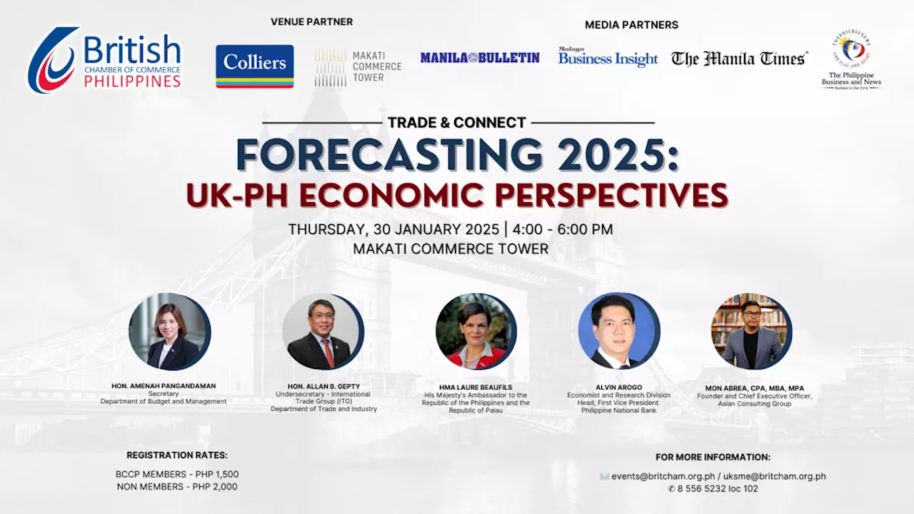 British Chamber to host UK-PH 2025 Economic Forecast