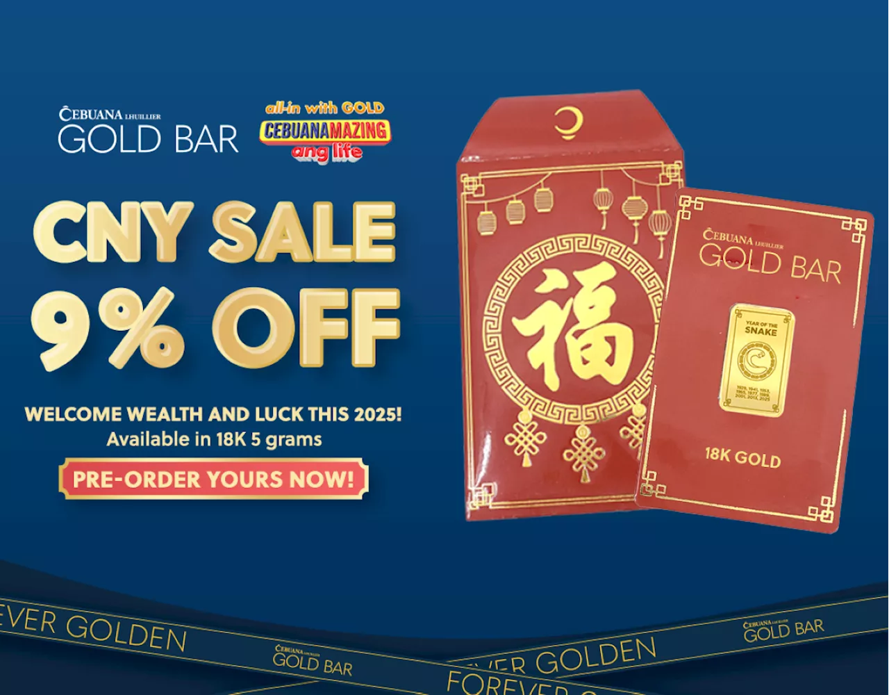 Cebuana Lhuillier Celebrates Chinese New Year with Exclusive Gold Bar Sale