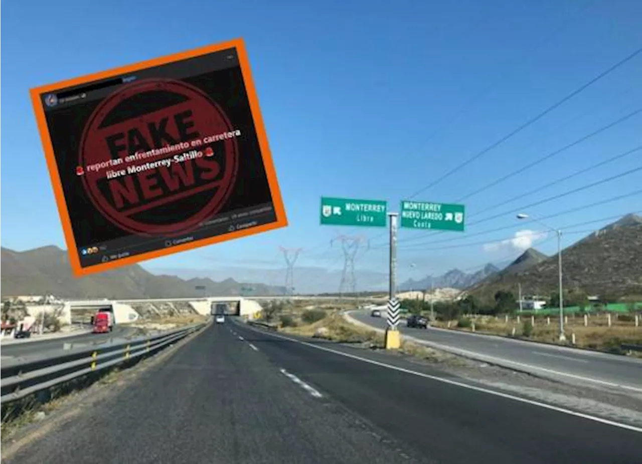 Desmentidan enfrentamiento en la carretera Saltillo-Monterrey