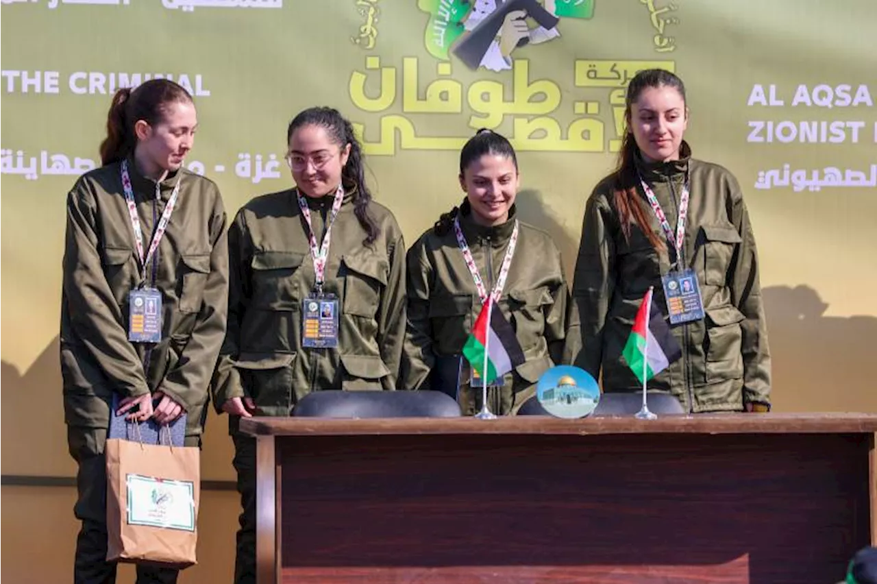 Hamas hands over four Israeli women hostages to Red Cross in Gaza