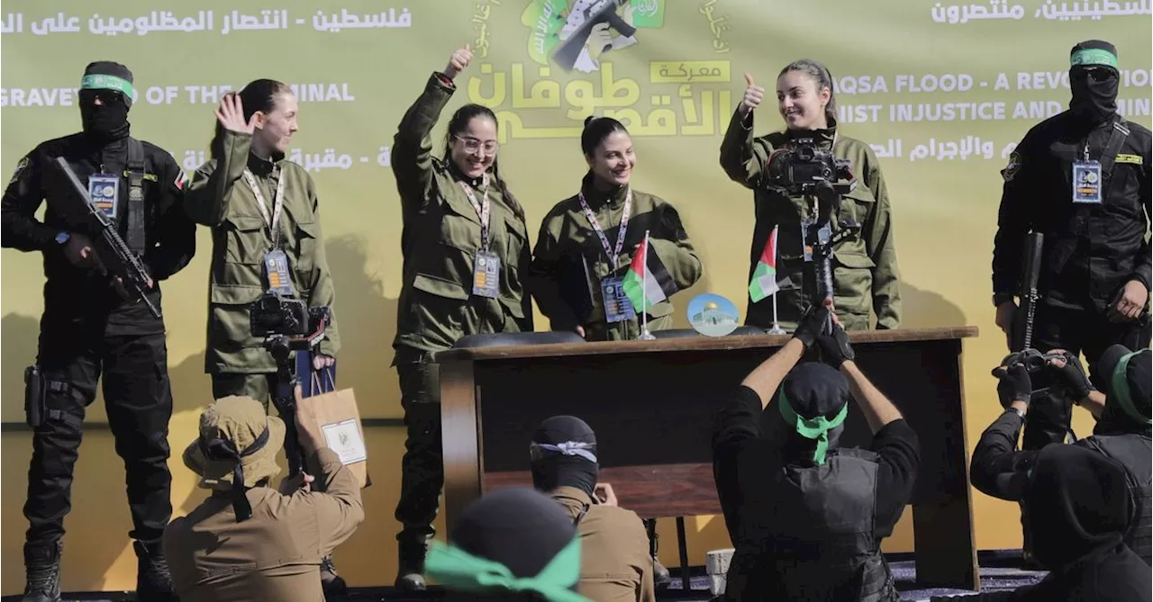 Hamas frees four female Israeli soldiers as part of the Gaza ceasefire