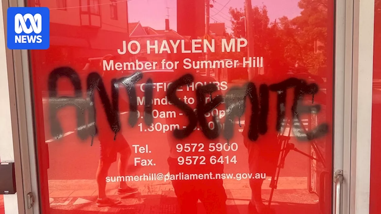 NSW cabinet minister Jo Haylen's electorate office vandalised for 'fourth time'