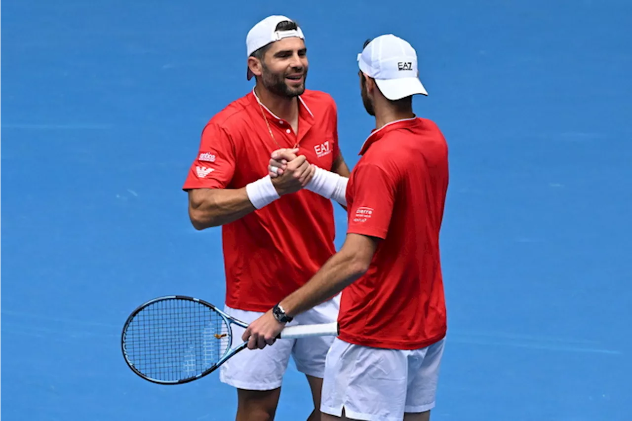 Australian Open: in campo Bolelli-Vavassori - Heliovaara-Patten