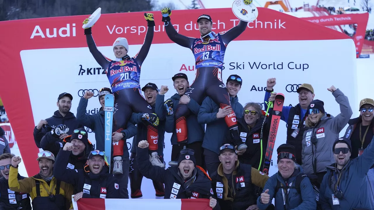 Crawford wins and Alexander is 3rd in World Cup downhill as Canadian team impresses in Kitzbuehel