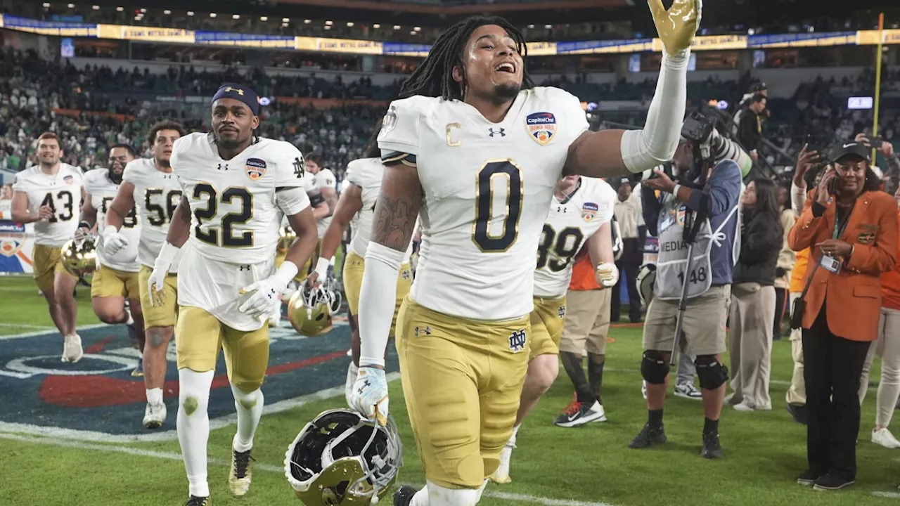 Notre Dame All-America safety Xavier Watts announces he'll enter the NFL draft