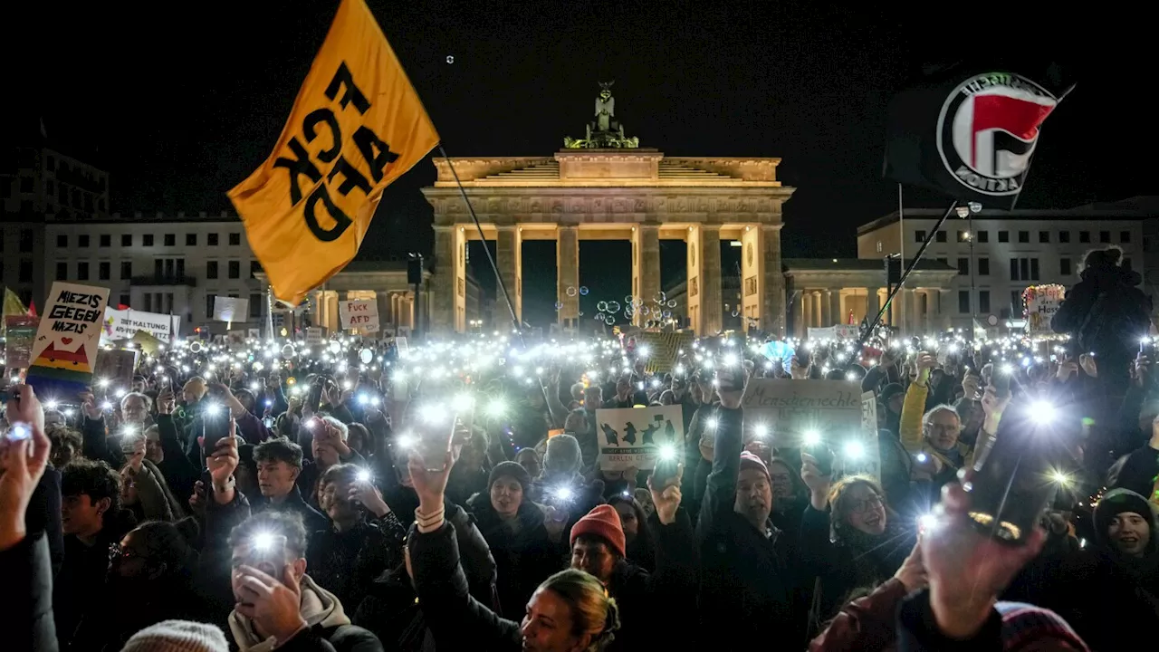 Thousands protest the rise of German far right ahead of Feb. 23 general election