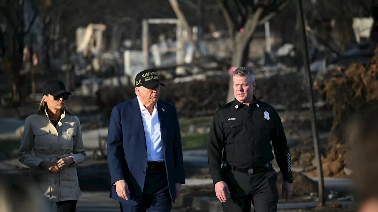 Incendies de Los Angeles: Donald Trump promet de soutenir les sinistrés 'à 100%'