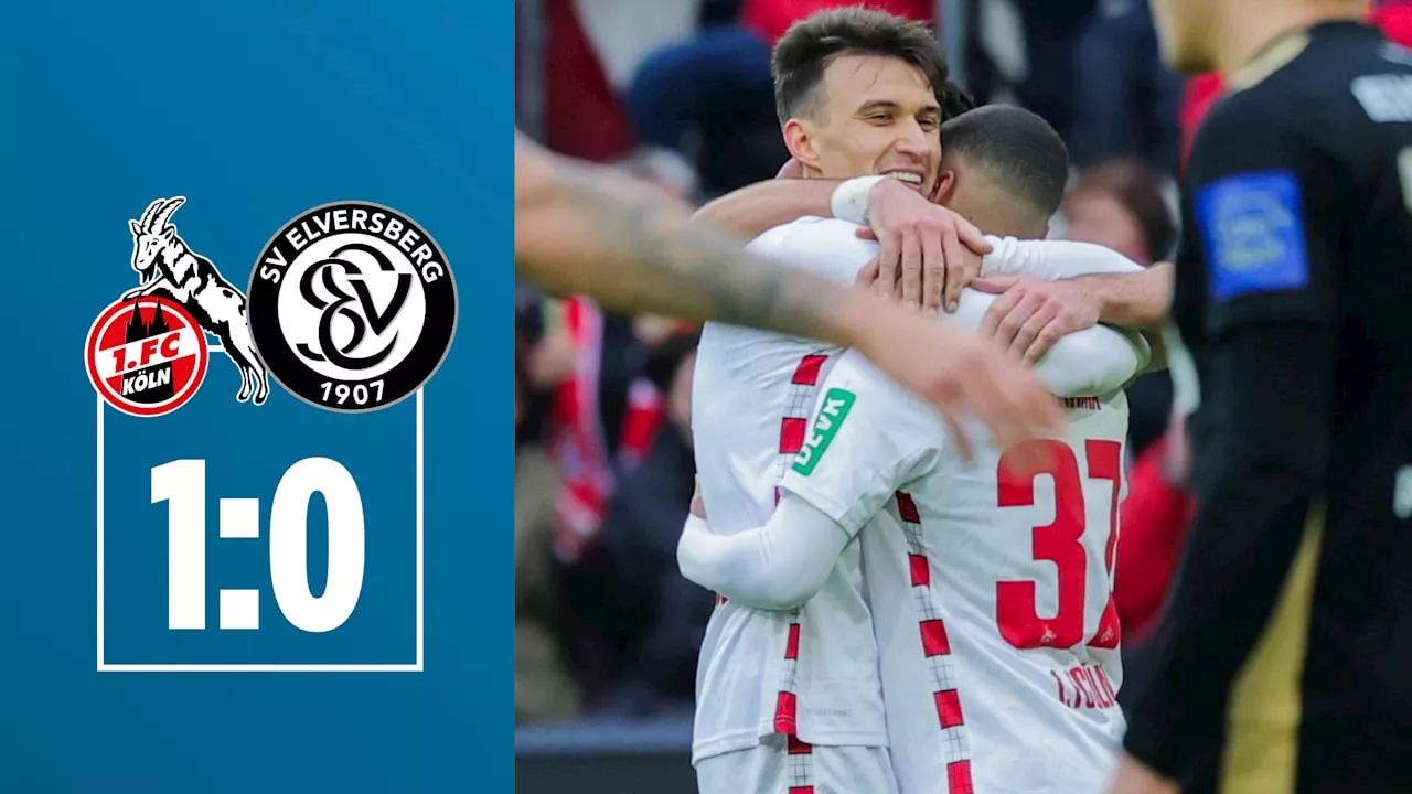 1. FC Köln bezwingt Elversberg im Rhein-Energie-Stadion