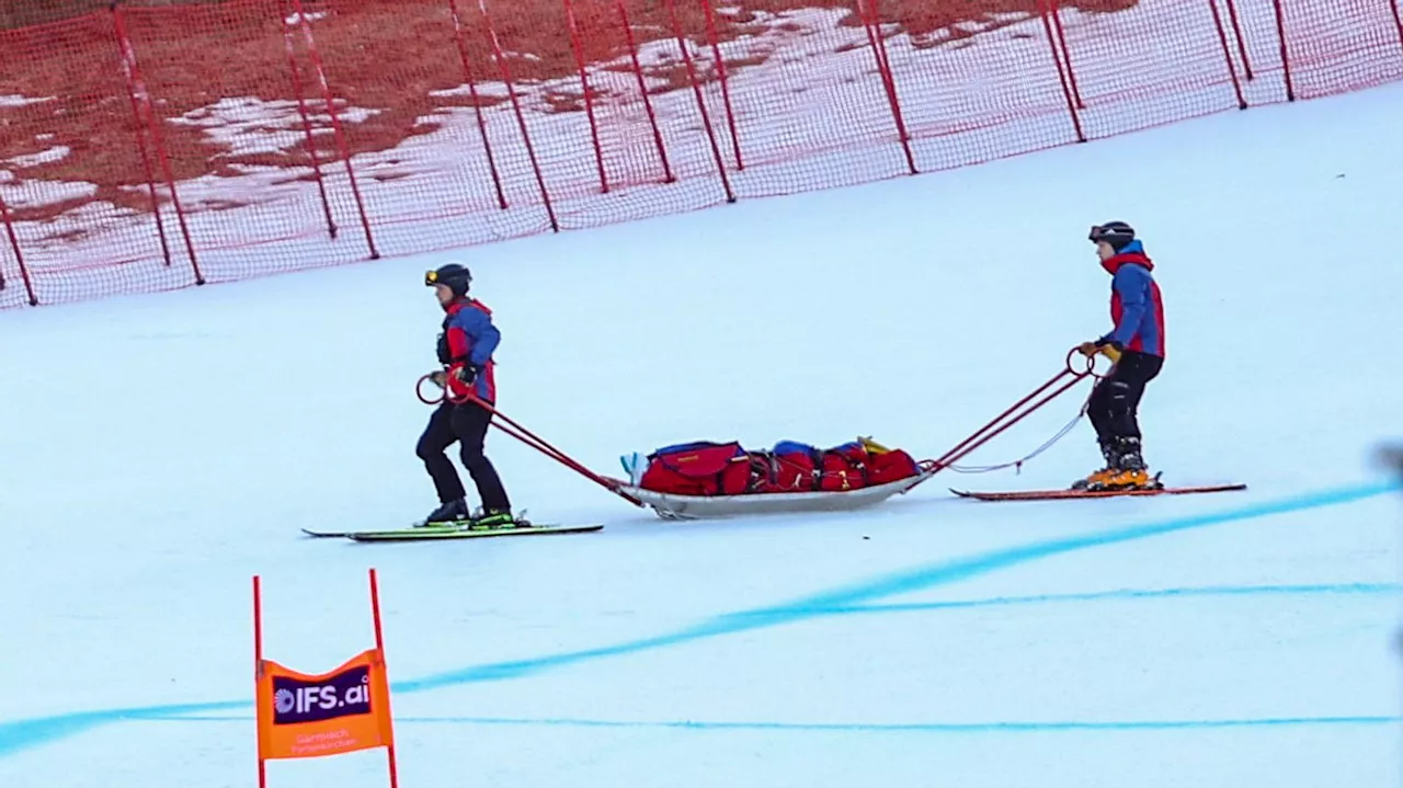 Schockmoment in Garmisch: Nina Ortlieb stürzt schwer