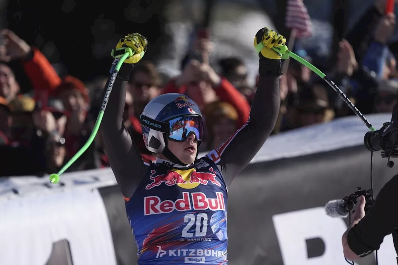 James Crawford Makes History with First Canadian Downhill Win at Kitzbuehel in 42 Years