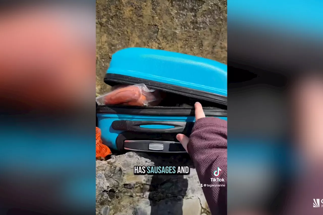 Two Suitcases Full of Food Found on Remote Vancouver Island Beach