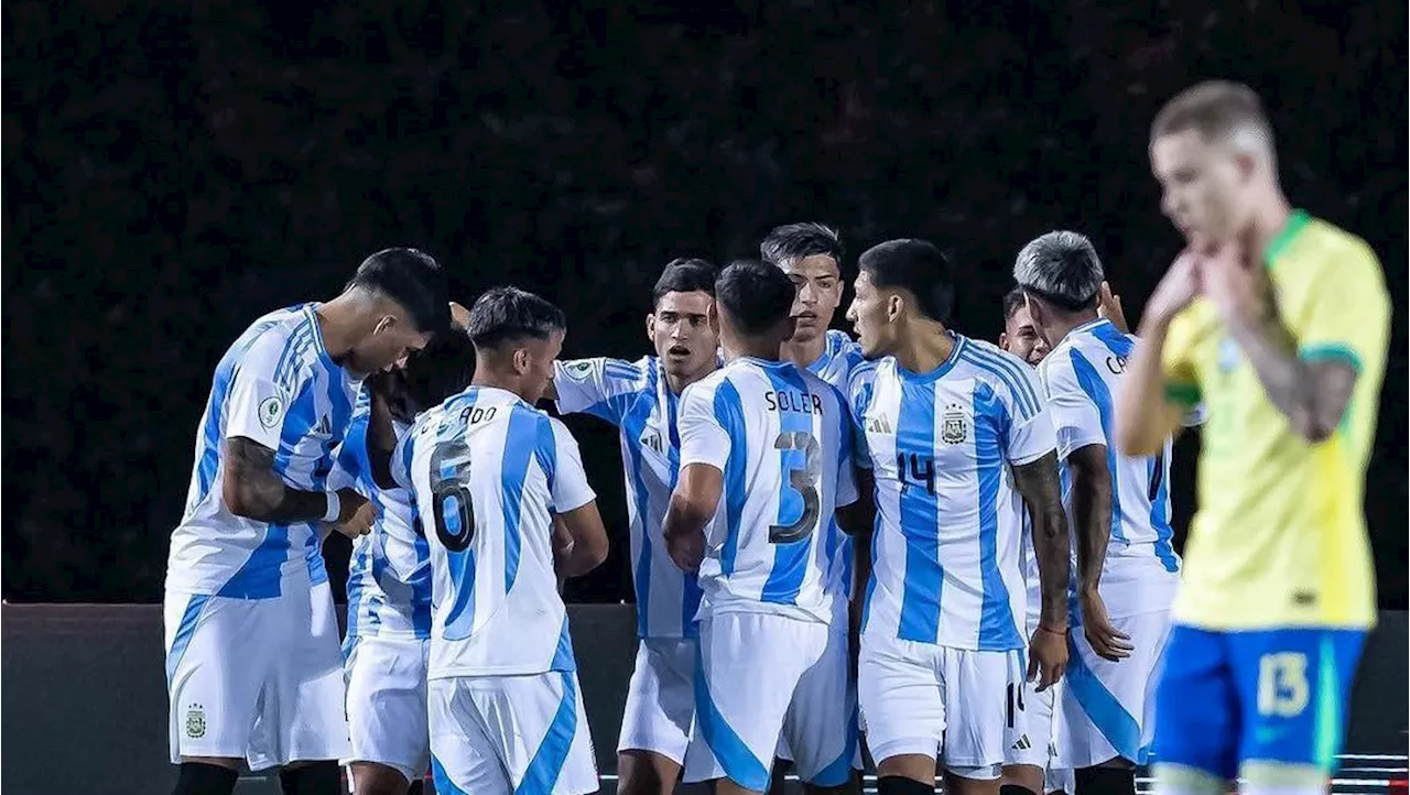 Argentina goleia Brasil por 6 a 0 na estreia do Sul-Americano Sub-20