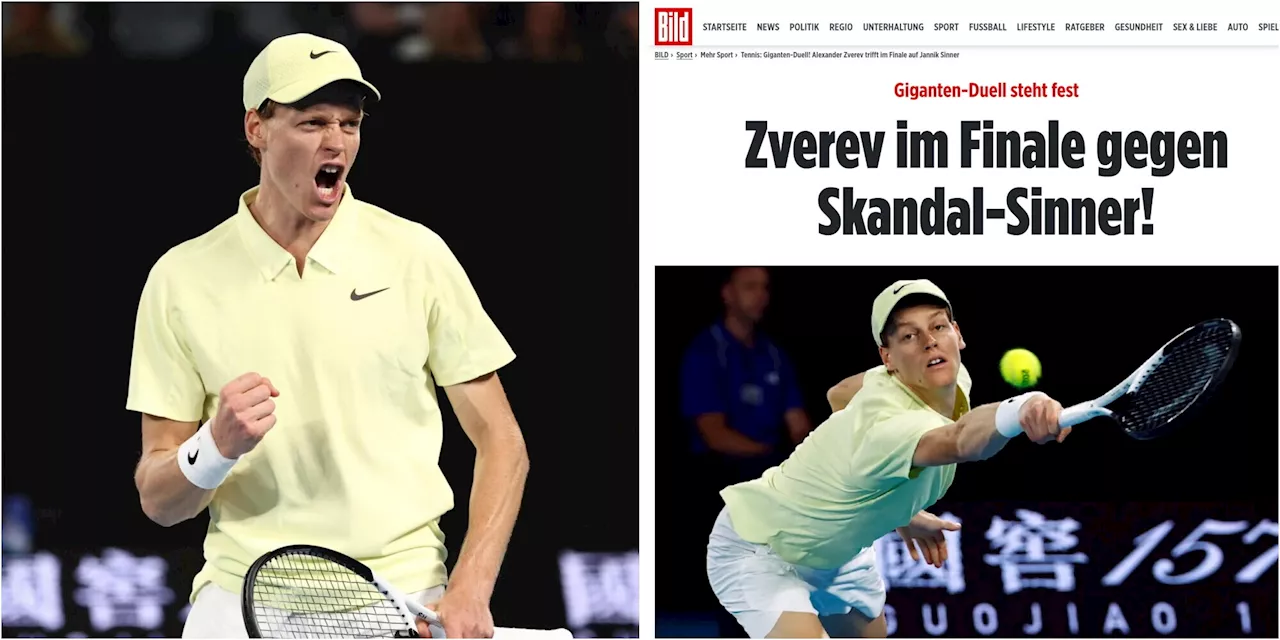 'Zverev contro Skandal-Sinner': il clamoroso attacco della Bild a Jannik per il caso doping