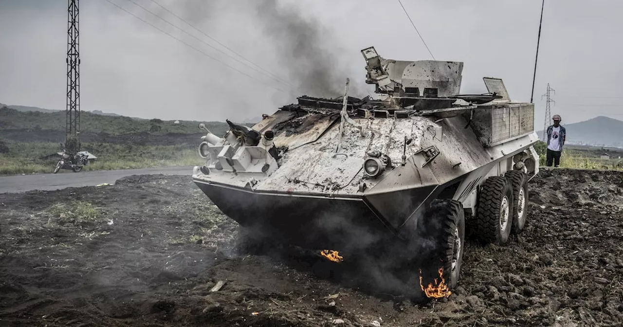 UN Armored Carrier Destroyed in Clashes with M23 Rebels in DRC