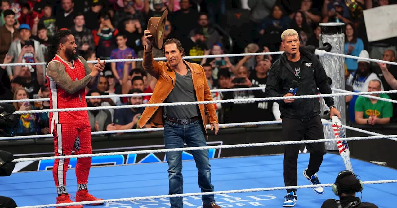 WWE Stars Switch Brands After Surprise McConaughey Appearance