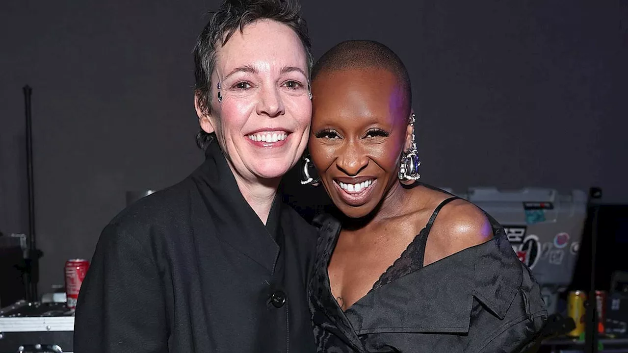 Olivia Colman and Cynthia Erivo match in all-black ensembles as they lead the Brits at star-studded...