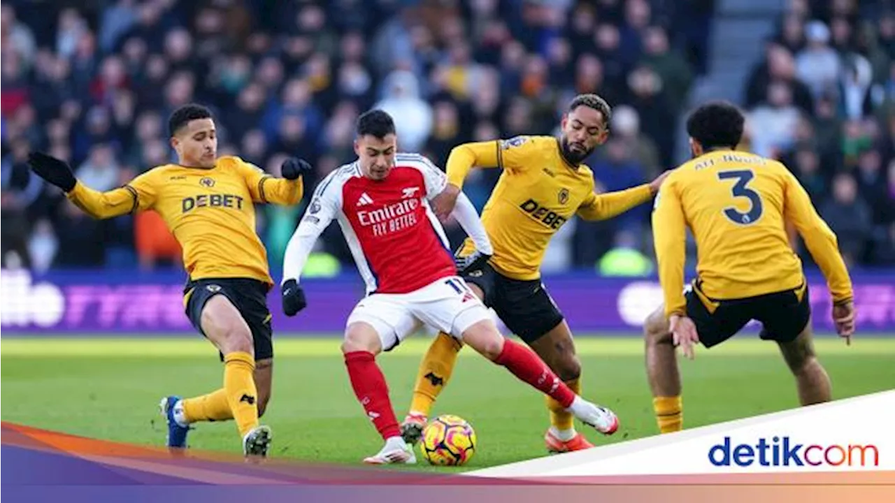 Arsenal Bermain 10 Pemain, Imbang 0-0 dengan Wolves