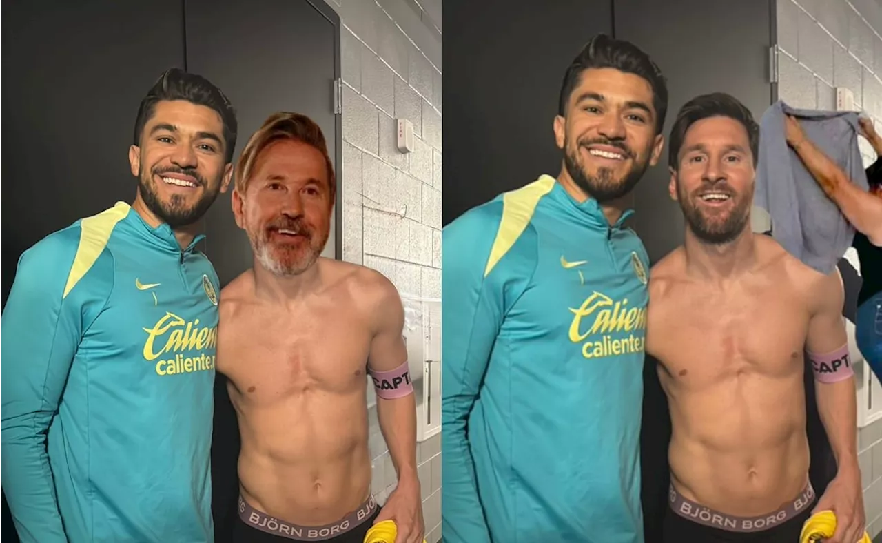 Henry Martín es víctima de los memes por quedarse con la playera de Messi