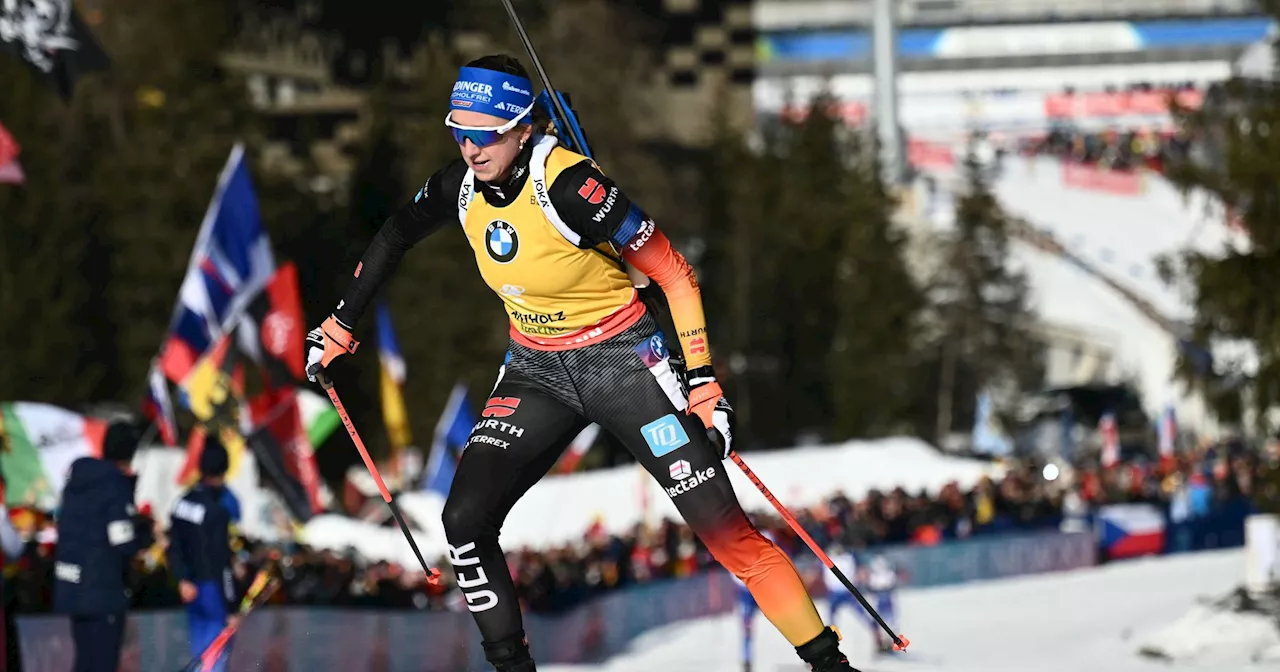 Franziska Preuß holt sich vor der WM den zehnten Podestplatz