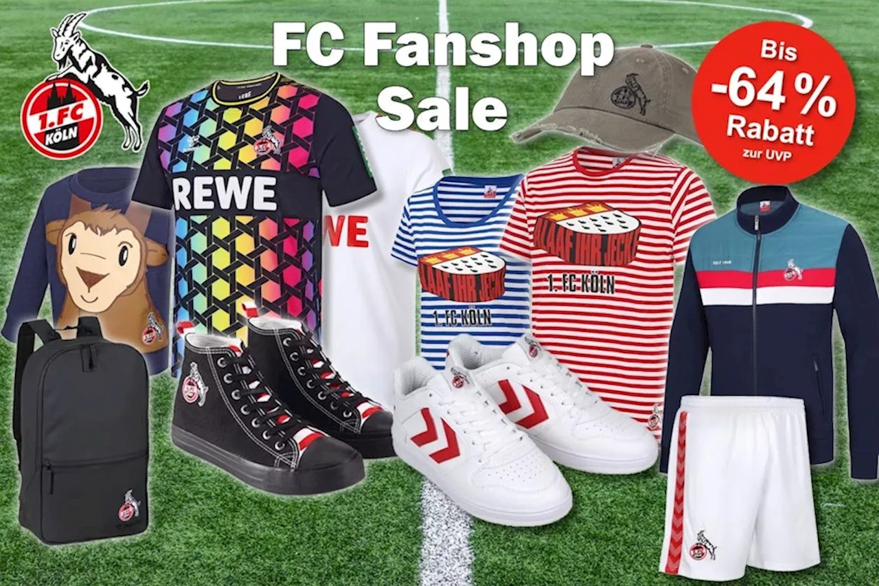 Im 1. FC Köln Fanshop Sale jetzt Mega Winter Deals: Bis -64% Rabatt auf Fankleidung und Accessoires