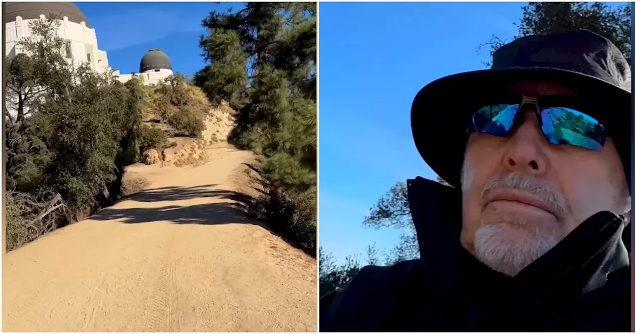 Vasco Rossi nel Griffith Park bruciato: 'Sembra un deserto'